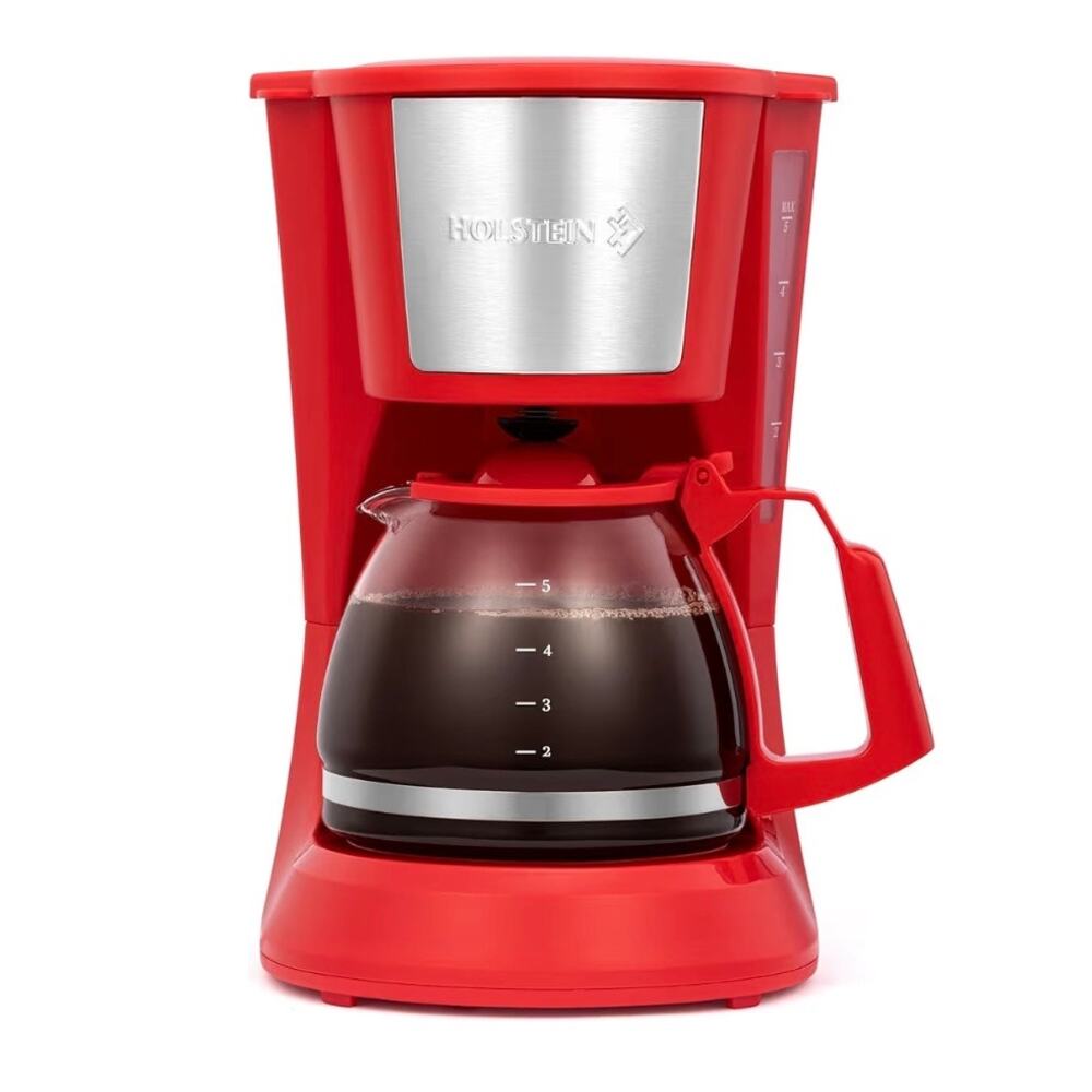 Holstein Housewares 5 Cup Drip Coffee Maker – Compact and User-Friendly (C208)